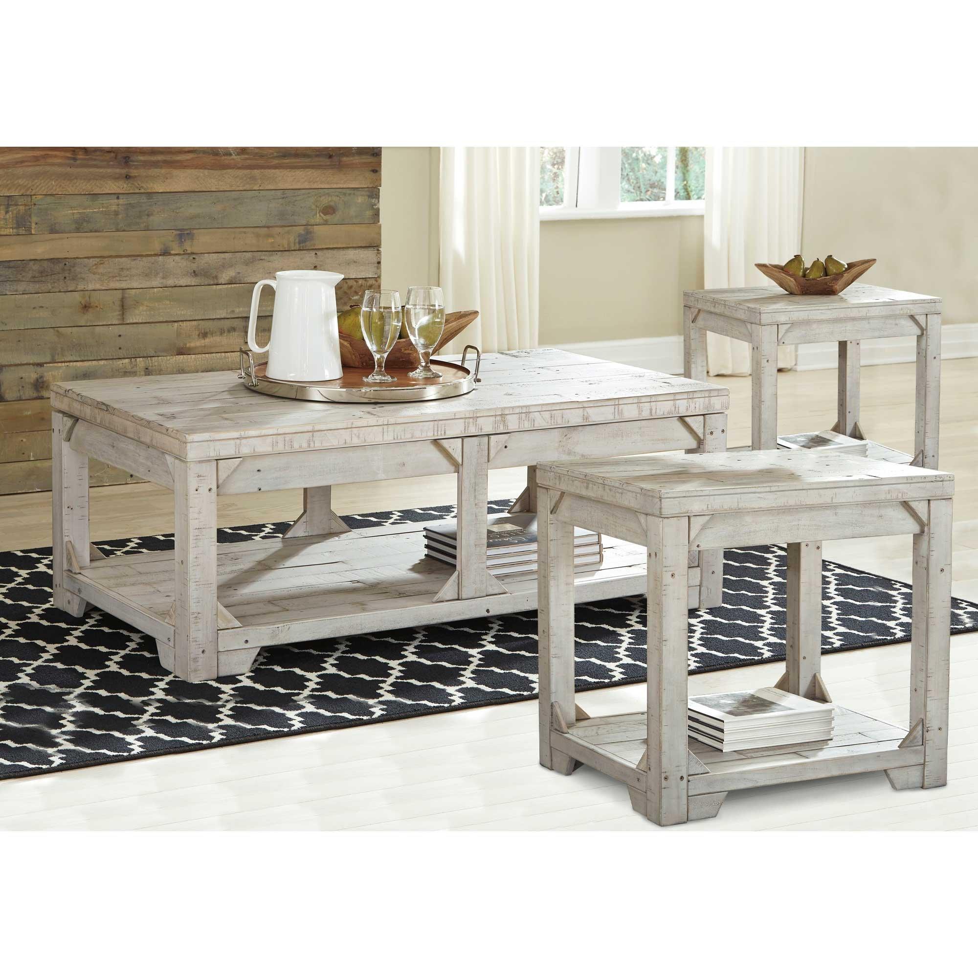 Farm coffee table and deals end tables